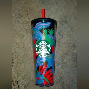 Starbucks Floral Reusable 24 oz Tumbler